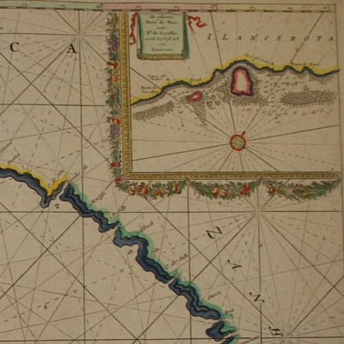 CARTA NAUTICA MARRUECOS - CANARIAS (1682)