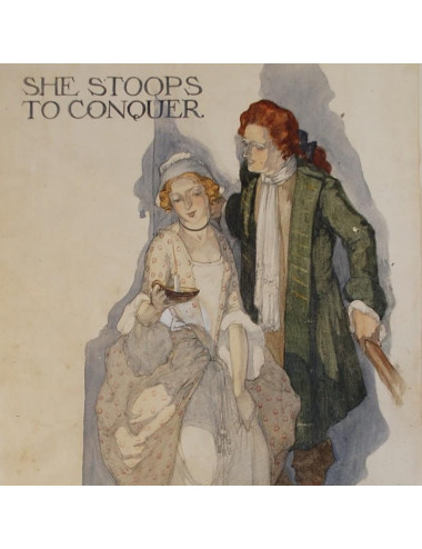 SHE STOOPS TO CONQUER (DIBUJO ORIGINAL C. 1920)