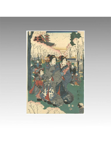 UTAGAWA KUNISATO - FLOR DE...
