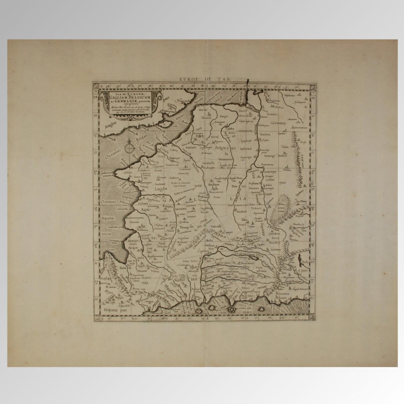 EUROPA ( FRANCIA/BÉLGICA Y ALEMANIA) (1730). / EUROPAE GALLIAM BELGICAM, AC GERMANIAE, PARTEM REPRESENTANS.