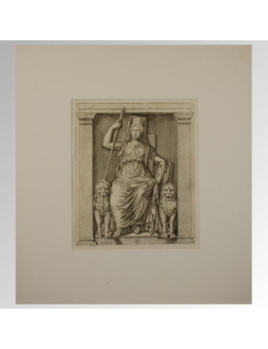CIBELES. 1650. / Diosa Cibeles /R. Ã¡ Persyn sculp.- en Galleria Giustiniana del Marchese Vincenzo Giustiniani