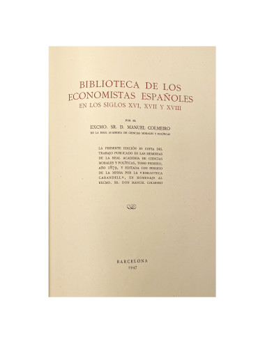 M. COLMEIRO - BIBLIOTECA DE...