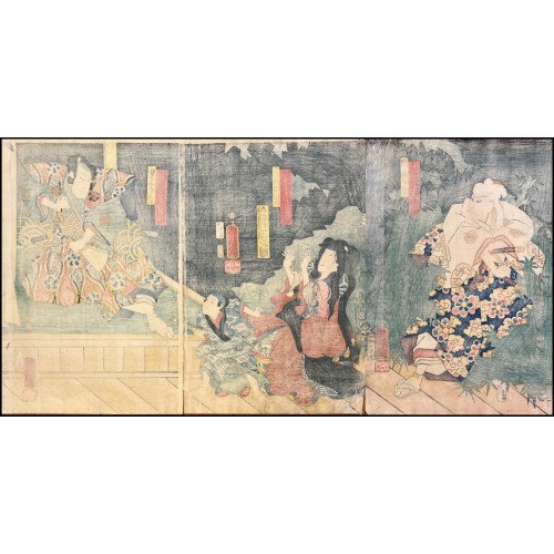 YOSHIIKU UTAGAWA- ESCENA DE...