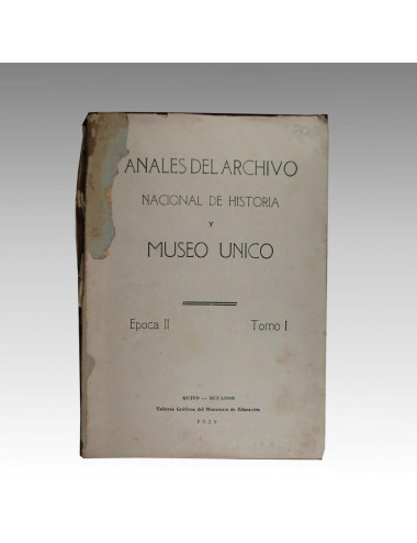 ANALES DEL ARCHIVO NACIONAL DE HISTORIA (ECUADOR).