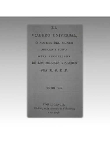 EL VIAGERO UNIVERSAL TOMO VII - 1796