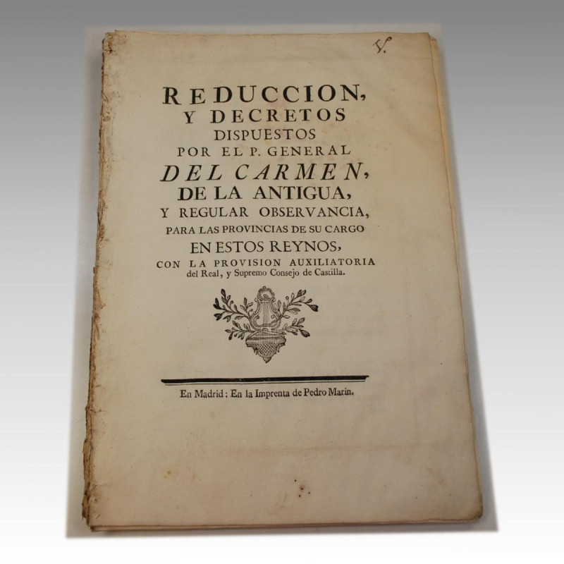 ORDEN CARMELITA (1772)